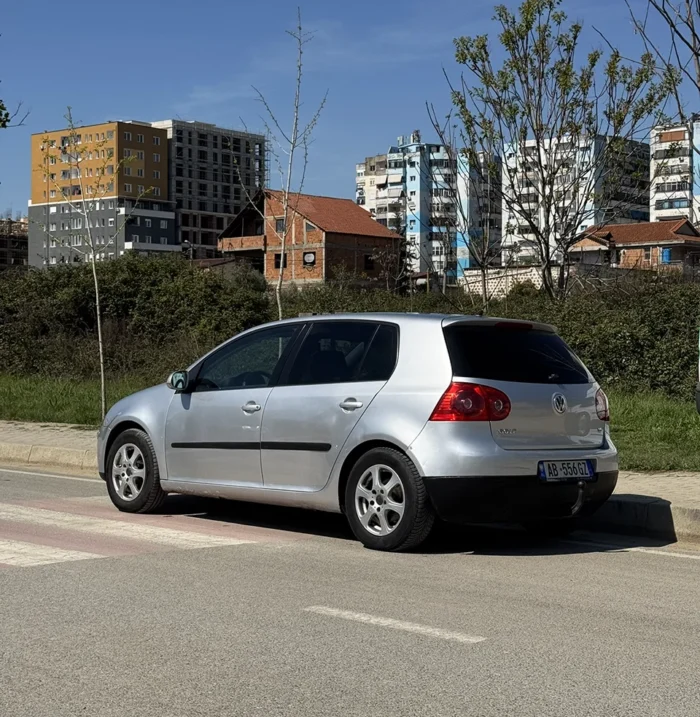 VW Golf 5 car for rent in Albania on scenic road