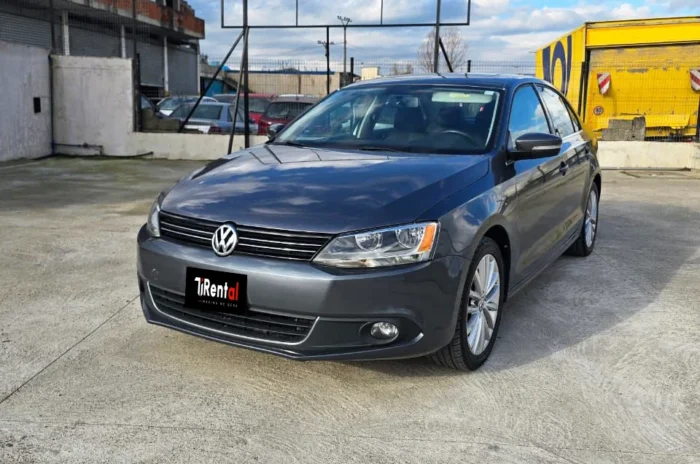 Volkswagen Jetta 2013 rear view - fuel-efficient sedan rental Tirana