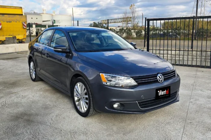 VW Jetta 2013 automatic diesel rental Albania - dark grey front exterior view